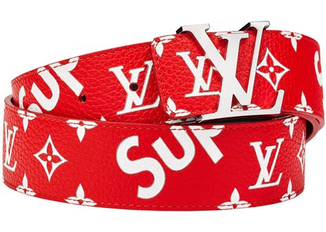 supreme belt lv price|louis vuitton monogram belt.